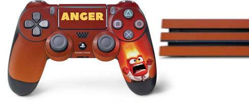 Disney Inside Out Anger Portrait PS4 Pro Bundle Skin