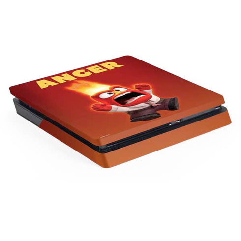 Disney Inside Out Anger Portrait PS4 Slim Skin