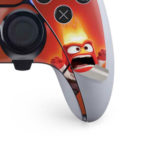 Disney Inside Out Anger Portrait PS5 DualSense Edge Pro Controller Skin