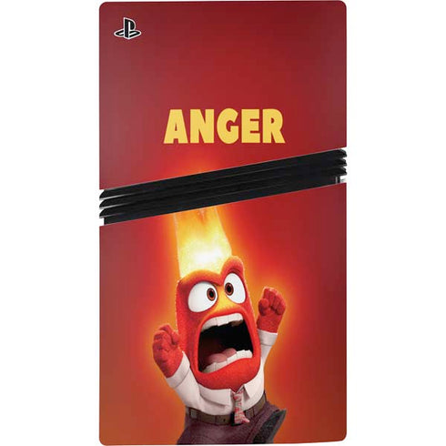 Disney Inside Out Anger Portrait PS5 Pro Disk Bundle Skin