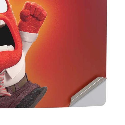 Disney Inside Out Anger Portrait PS5 Pro Disk Console Skin