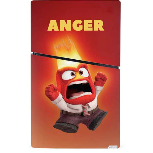 Disney Inside Out Anger Portrait PS5 Slim Digital Edition Bundle Skin