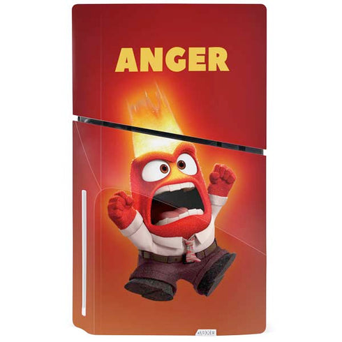 Disney Inside Out Anger Portrait PS5 Slim Disk Bundle Skin