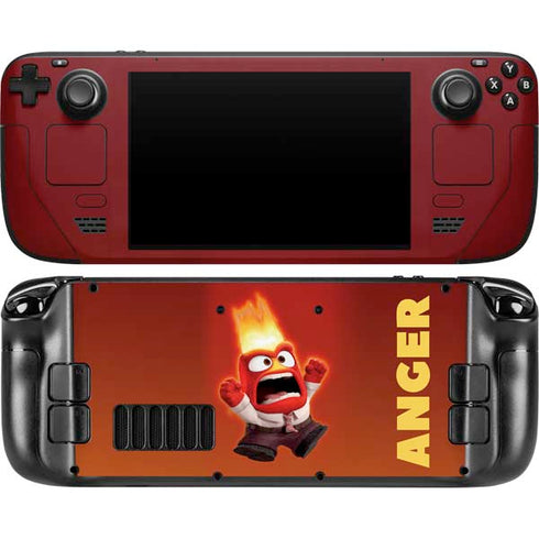 Disney Inside Out Anger Portrait Steam Deck Handheld Gaming Computer OLED Skin