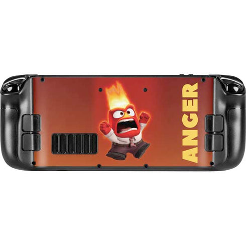 Disney Inside Out Anger Portrait Steam Deck Handheld Gaming Computer OLED Skin