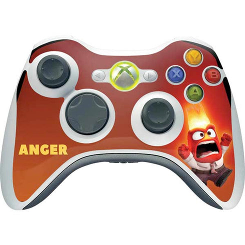 Disney Inside Out Anger Portrait Xbox 360 Wireless Controller Skin