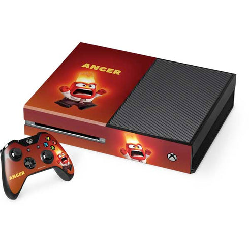 Disney Inside Out Anger Portrait Xbox One Console and Controller Bundle Skin