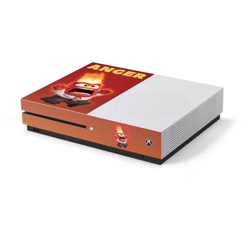 Disney Inside Out Anger Portrait Xbox One S Console Skin
