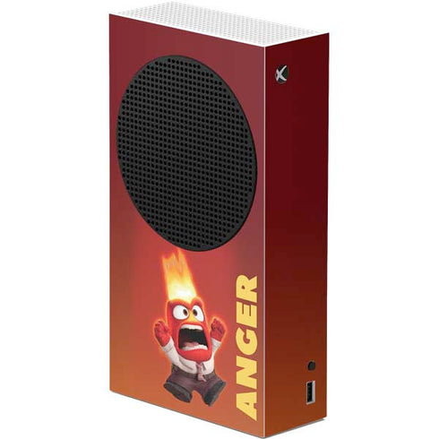 Disney Inside Out Anger Portrait Xbox Series S Console Skin