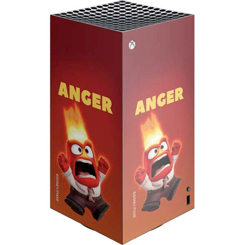 Disney Inside Out Anger Portrait XBox Series X Digital Edition Console Skin