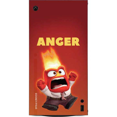 Disney Inside Out Anger Portrait XBox Series X Digital Edition Console Skin