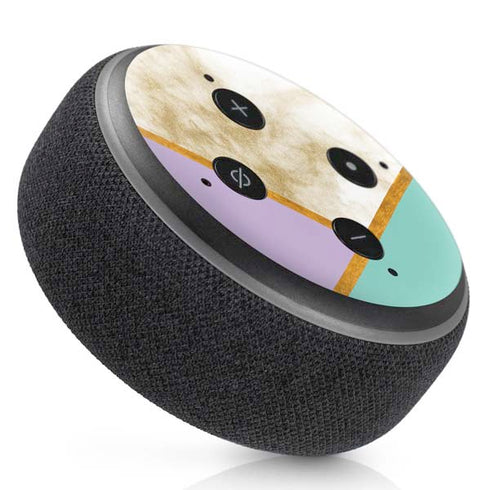 Angled Marble Amazon Echo Dot Skin
