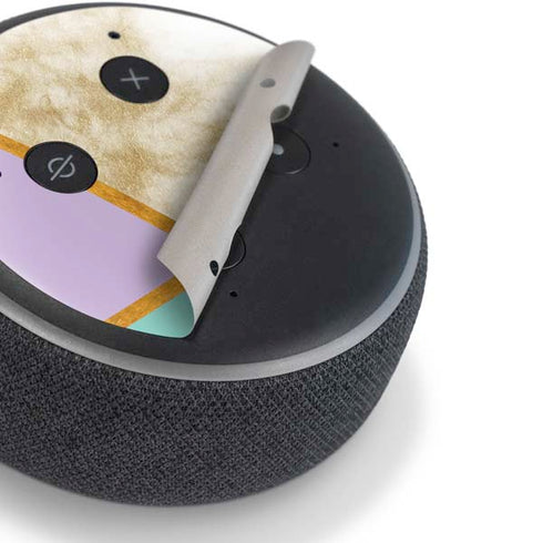 Angled Marble Amazon Echo Dot Skin