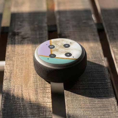 Angled Marble Amazon Echo Dot Skin