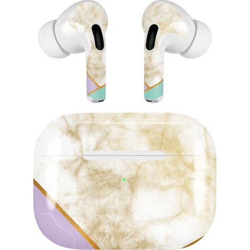 Angled Marble AirPods Skins