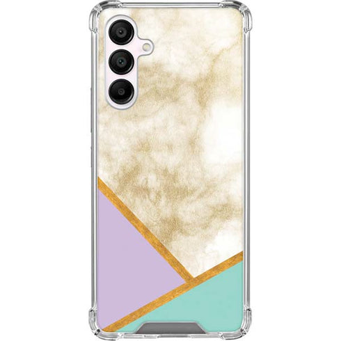 Angled Marble Galaxy A16 5G Clear Case