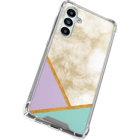 Angled Marble Galaxy A16 5G Clear Case