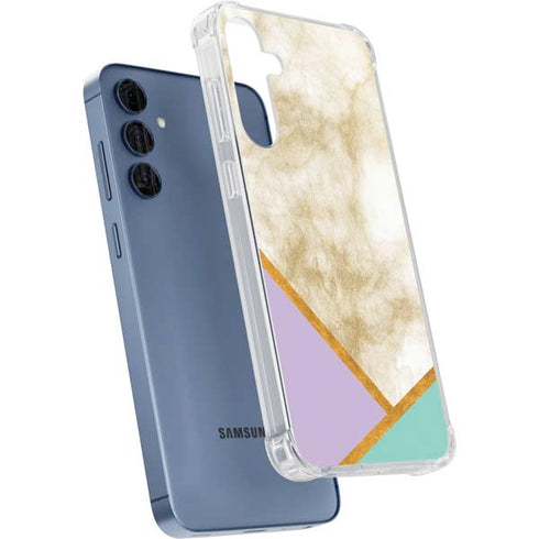Angled Marble Galaxy A35 5G Clear Case