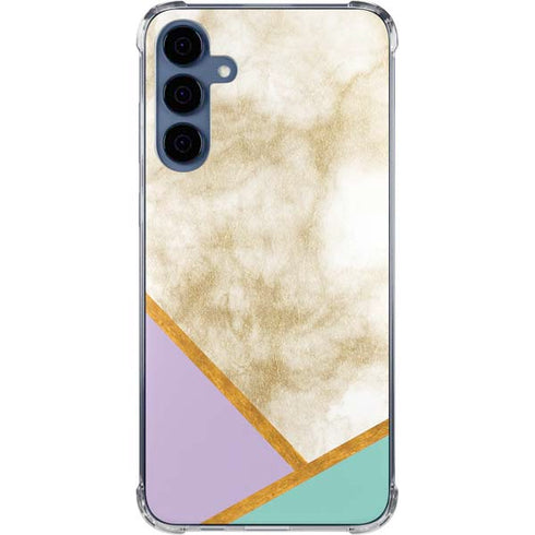 Angled Marble Galaxy A55 5G Clear Case