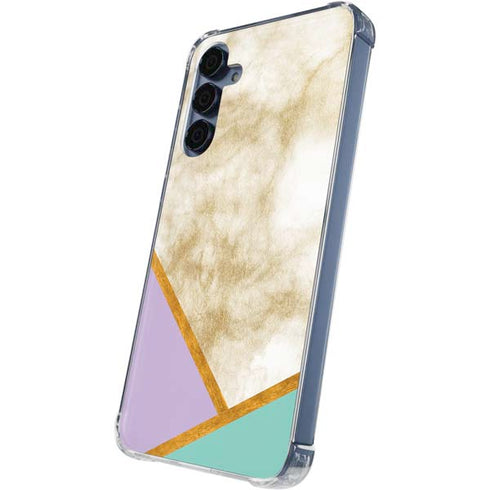 Angled Marble Galaxy A55 5G Clear Case