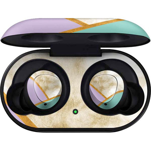 Angled Marble Galaxy Buds Skin