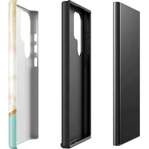 Angled Marble Galaxy S23 Ultra Pro Case
