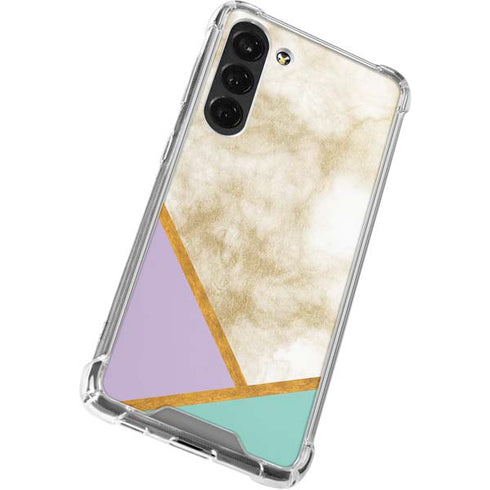 Angled Marble Galaxy S24 FE Clear Case