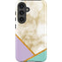 Angled Marble Galaxy S25 Impact Case