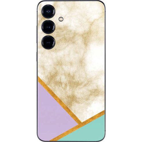 Angled Marble Galaxy S25 Skin