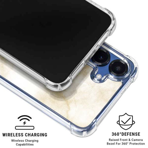 Angled Marble Galaxy S25 FE Clear Case