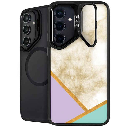 Angled Marble Galaxy S26 Kickstand Case