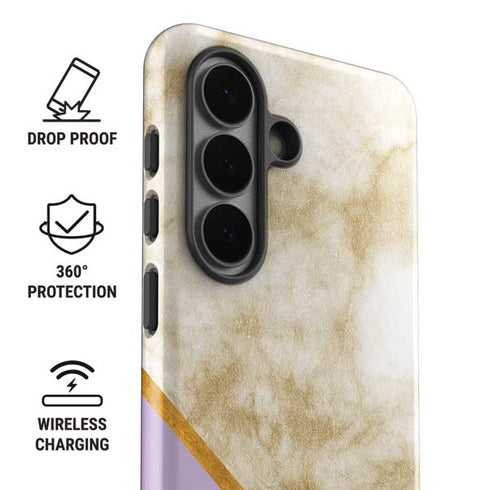 Angled Marble Galaxy S26 Plus Impact Case
