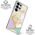 Angled Marble Galaxy S26 Ultra Clear Case
