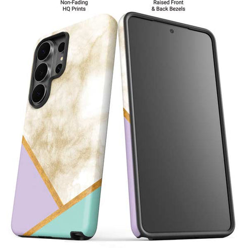 Angled Marble Galaxy S26 Ultra Impact Case