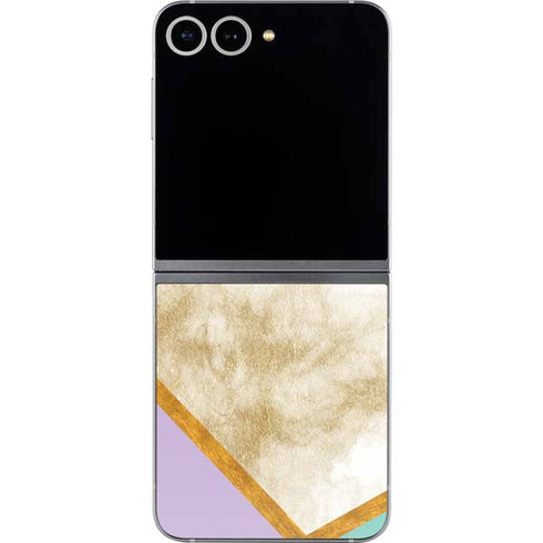 Angled Marble Galaxy Z Flip6 Skin