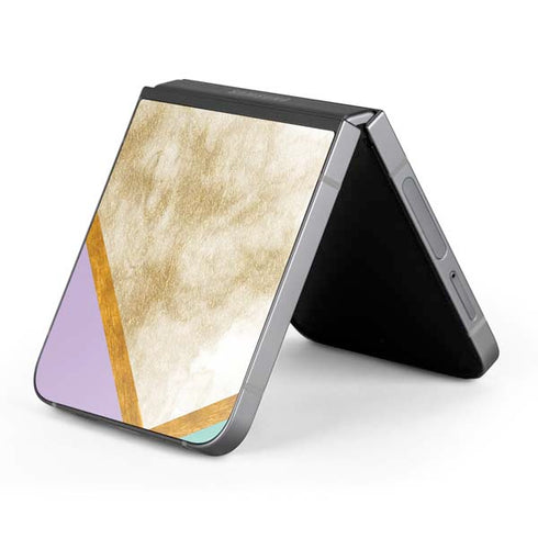 Angled Marble Galaxy Z Flip6 Skin