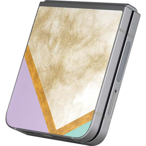 Angled Marble Galaxy Z Flip6 Skin