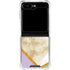Angled Marble Galaxy Z Flip6 Clear Case