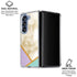 Angled Marble Galaxy Z Fold7 Clear Case