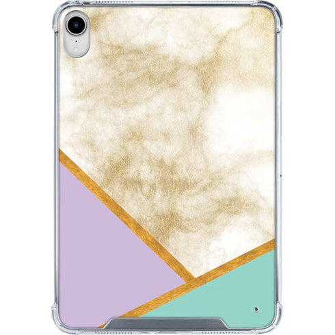 Angled Marble iPad 11th Gen (2025) Clear Case