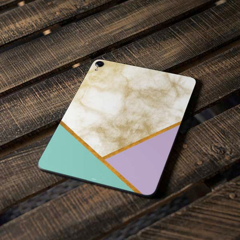 Angled Marble Apple iPad Pro Skin
