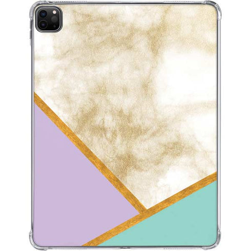 Angled Marble iPad Pro 11in (2024) Clear Case