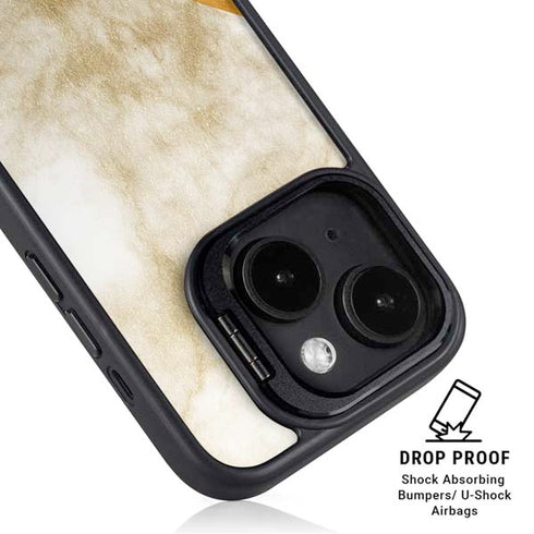Angled Marble iPhone 14 Plus Kickstand Case