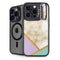 Angled Marble iPhone 14 Pro Kickstand Case
