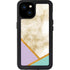 Angled Marble iPhone 15 Plus Waterproof Case