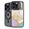 Angled Marble iPhone 15 Pro Kickstand Case
