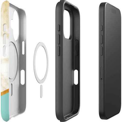 Angled Marble iPhone 16 Plus Magsafe Impact Case