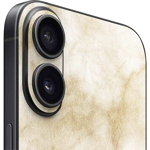Angled Marble iPhone 16 Plus Skin