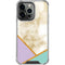 Angled Marble iPhone 16 Pro Clear Case