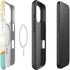 Angled Marble iPhone 16 Pro Magsafe Impact Case